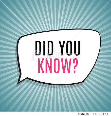 Interesting Fact Background. Did you know 54000173