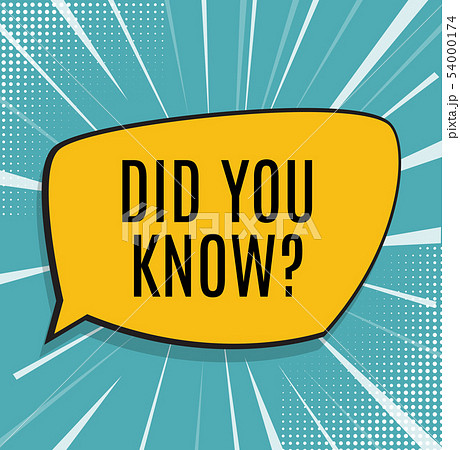Interesting Fact Background. Did you know 54000174