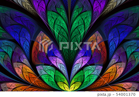 Multicolor beautiful Tree foliage. Computer Multicolor beautiful Tree foliage. Computer 54001370