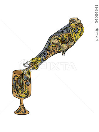 pouring abstract bottle with pattern pouring abstract bottle with pattern 54004641