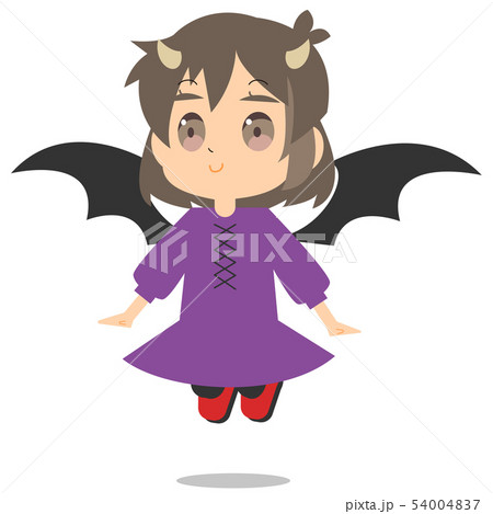 ハロウィン仮装をする女の子 ハロウィン仮装をする女の子 54004837