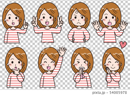 Woman set illustration Woman set illustration 54005978