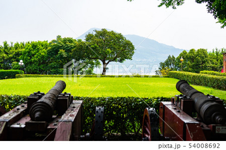 台湾・淡水紅毛城の砲台 54008692