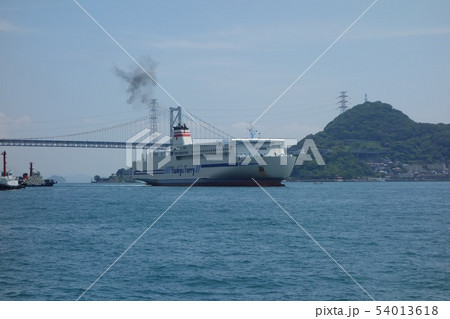 関門海峡-阪九フェリーがやってきた 54013618