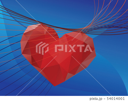 Valentins Day Greeting with 3d Heart 54014001