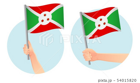 Burundi flag in hand icon 54015820