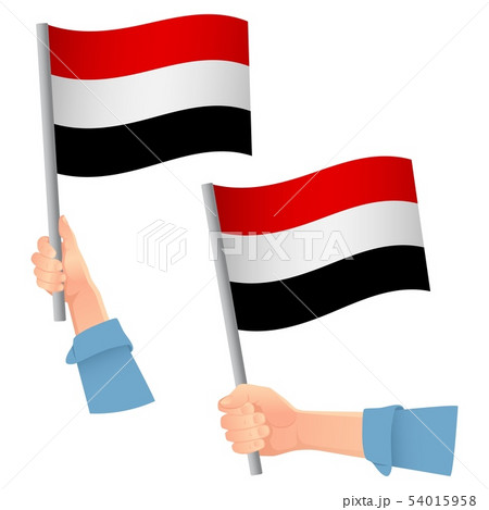 yemen flag in hand icon 54015958