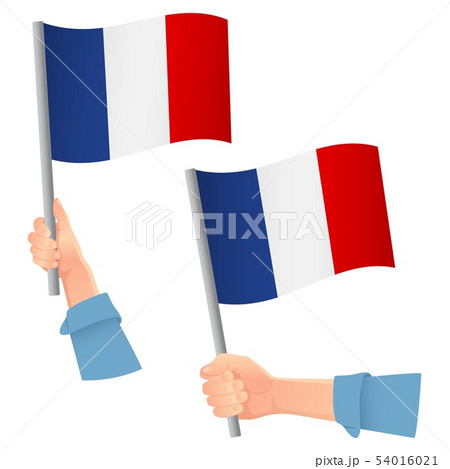 France Flag In Hand Iconのイラスト素材