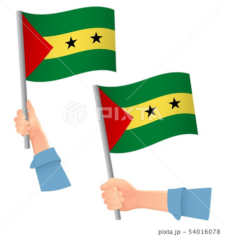 Sao Tome and Principe flag in hand icon Sao Tome and Principe flag in hand icon 54016078