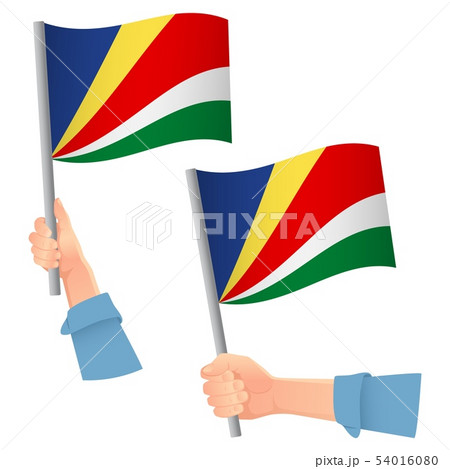 Seychelles flag in hand icon Seychelles flag in hand icon 54016080