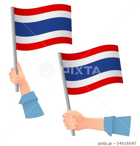 Thailand flag in hand icon Thailand flag in hand icon 54016097
