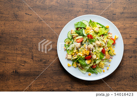 シーザーサラダ　俯瞰 54016423