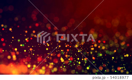 cloud of multicolored particles in the air like sparkles on a dark background with depth of field cloud of multicolored particles in the air like sparkles on a dark background with depth of field 54018977