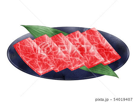 焼肉カルビのイラスト素材