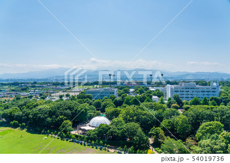 神奈川県　相模原市風景　女子美術 大学　相模原公園　丹沢山 54019736