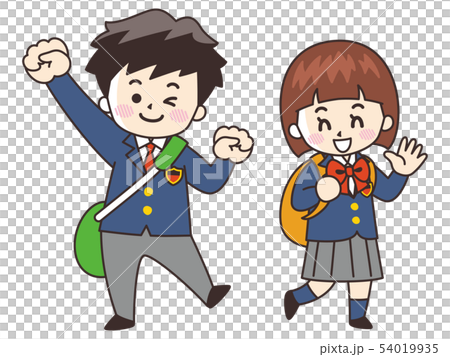 Junior and senior high school students who go to school 54019935