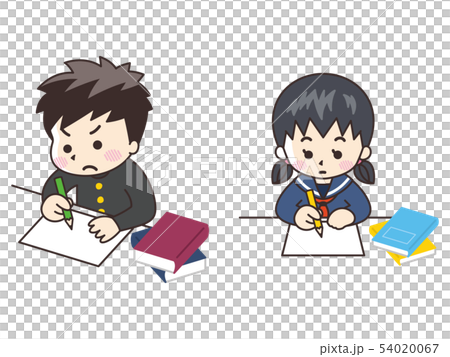 初中和高中學生學習 54020067