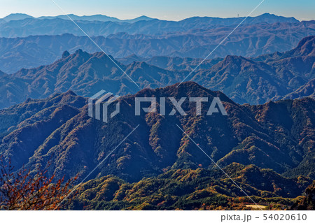 妙義山・相馬岳から見る西上州・奥秩父の山並み 54020610