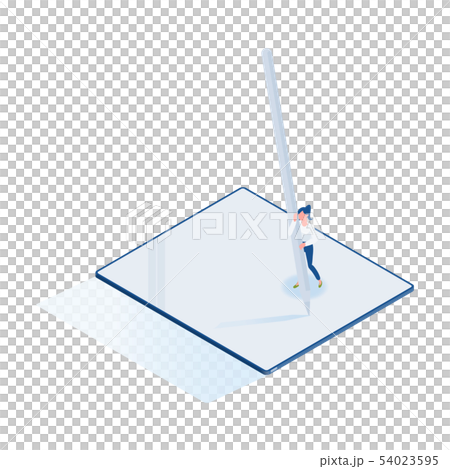 Drawing on an isometrics tablet 54023595