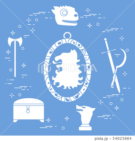 Symbols of the fantasy television series Symbols of the fantasy television series 54025664