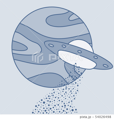 Vector Planet, Ufo flying spaceship.World UFO Day Vector Planet, Ufo flying spaceship.World UFO Day 54026498