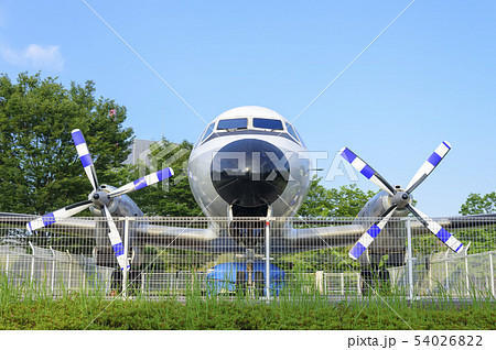 航空公園駅前にあるYS-11A-500R中型輸送機（埼玉県所沢市） 54026822