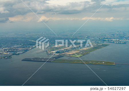 東京湾航空写真 羽田空港付近（東京） 54027297