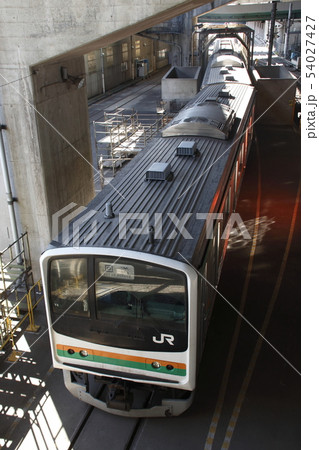 大宮総合車両センターにて検査中の東北本線205系 54027427