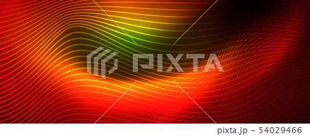 Shiny neon vector wave line abstract background, motion concept 54029466