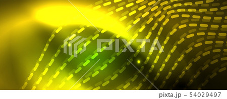 Shiny neon vector wave line abstract background, motion concept 54029497