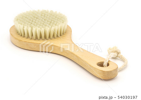 Massage brush with natural bristles. Body peeling Massage brush with natural bristles. Body peeling 54030197