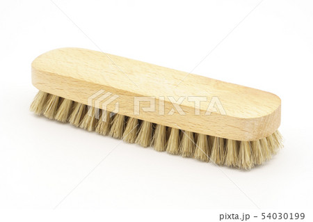 Natural horsehair brush on a white background. Natural horsehair brush on a white background. 54030199