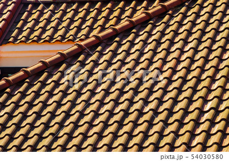 Red Ceramic Roof Tiles Background Red Ceramic Roof Tiles Background 54030580
