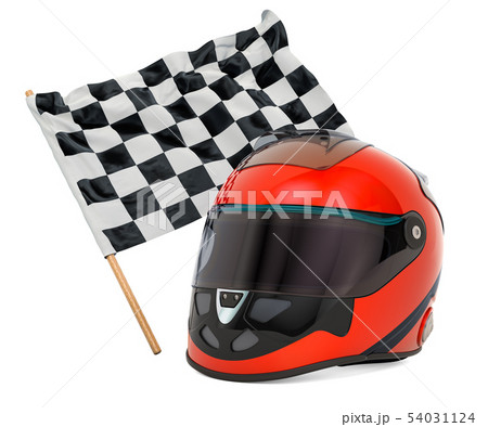 Checkered motorcycle online helmet