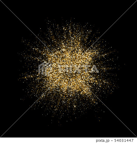 Golden glitter splatter vector splash explosion 54031447