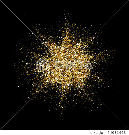 Golden glitter splatter vector explosion 54031448