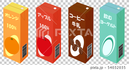 Paper Pack Of Juice Stock Illustration