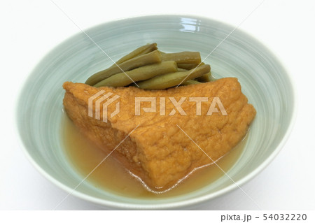 家庭的で素朴な自家製の「厚揚げとサンド豆の炊いたん」 54032220