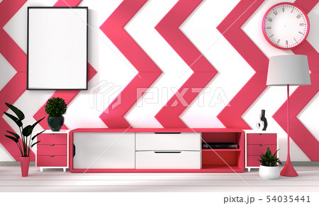 coral and white room poster with zen hipster 54035441