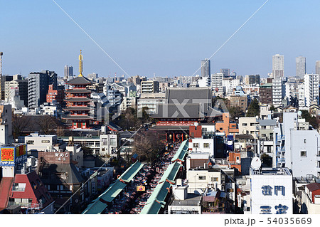 街風景 浅草界隈の正月景色 街風景 浅草界隈の正月景色 54035669
