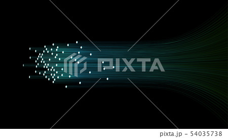 Connection blue speed line abstract technology 54035738