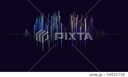Digital abstract sound wave 54035739