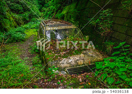 【千葉県】廃国道410号線三島隧道前に棄てられたランドクルーザー 54036138