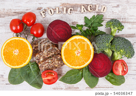 Inscription folic acid with different ingredients 54036347