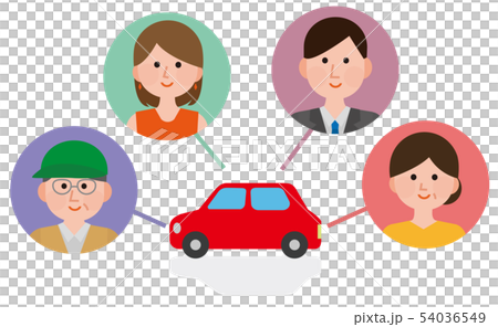 Car sharing illustration 54036549
