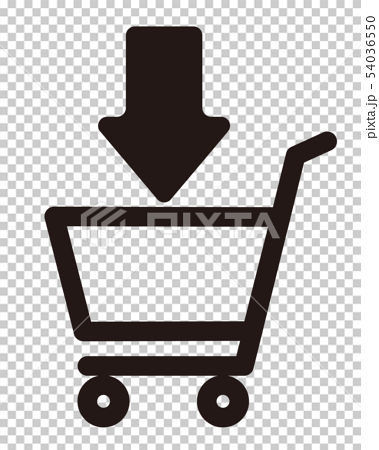 ショッピングカート マーク イラストのイラスト素材 54036550 Pixta