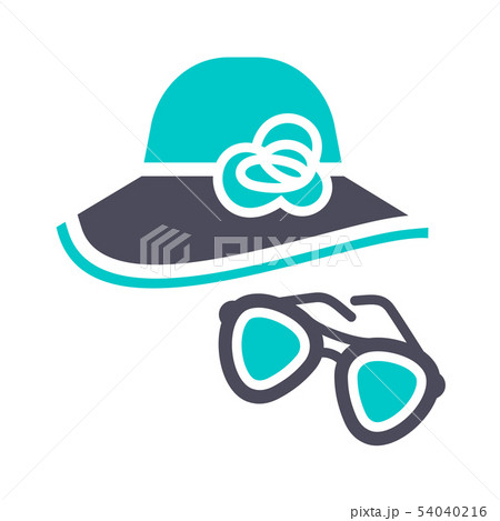 New gray turquoise icon on a white background 54040216