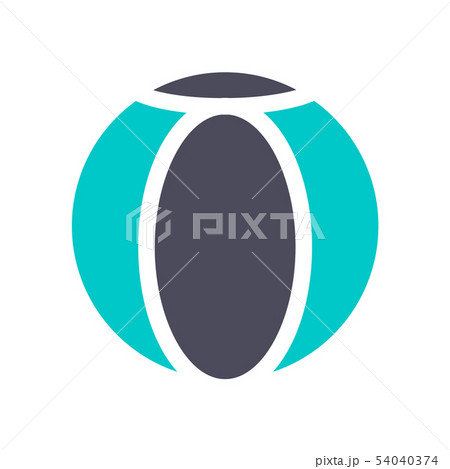 New gray turquoise icon on a white background New gray turquoise icon on a white background 54040374