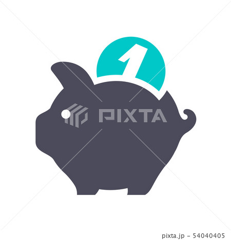 New gray turquoise icon on a white background 54040405