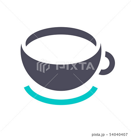New gray turquoise icon on a white background 54040407